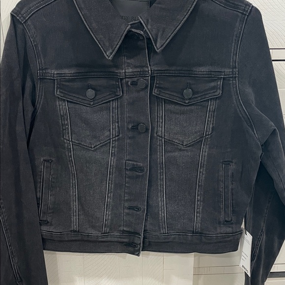 Judy Blue Black Denim Jacket - Picture 2 of 10